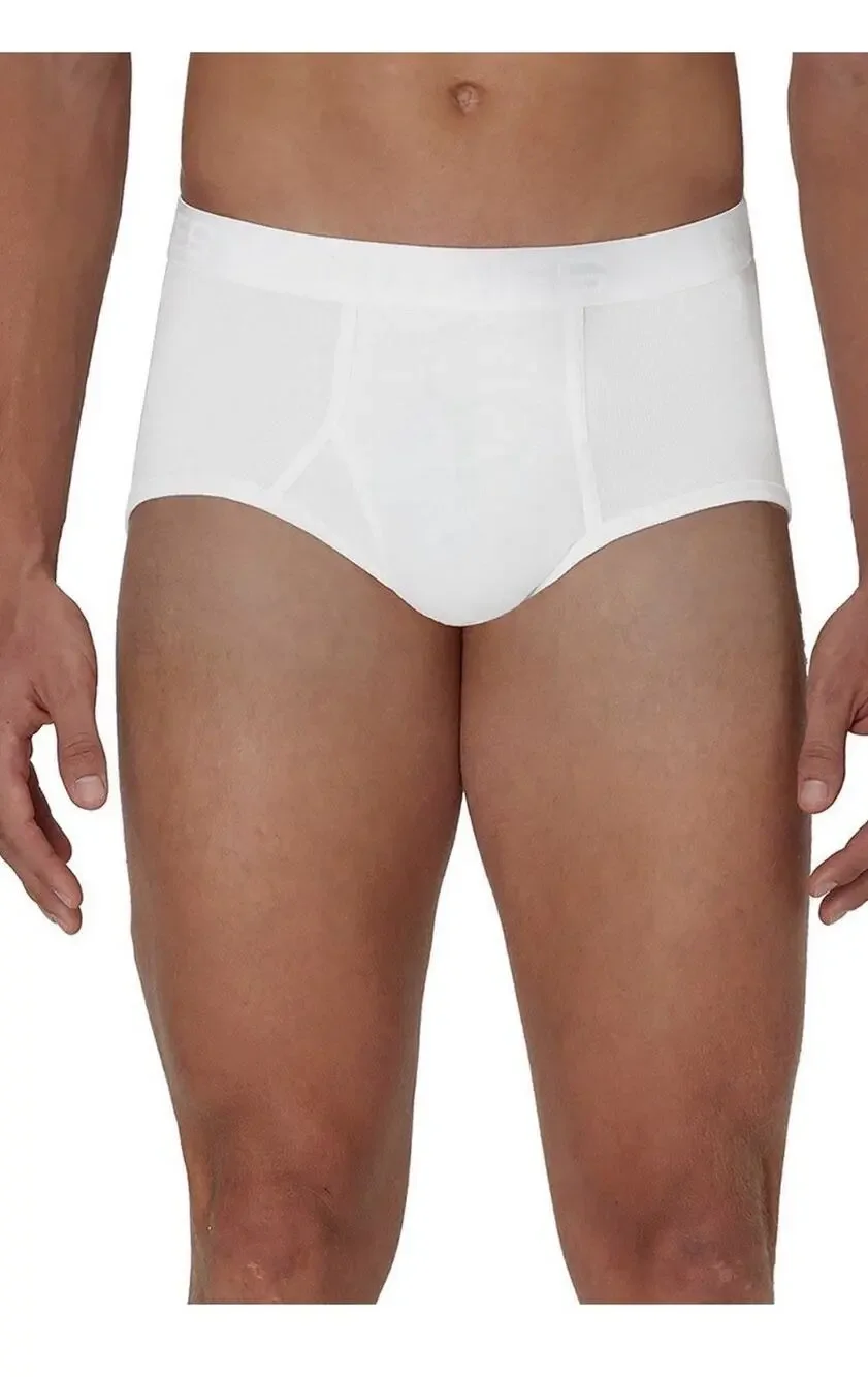 MEDIUM Hanes Best Men’s Tagless Briefs 8‑Pack – ComfortFlex Waistband – White